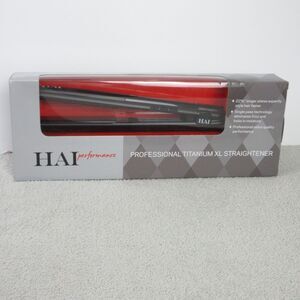 HAI Professional Titanium‎ XL Hair Straightener EF-018 Black Salon Flat Iron New